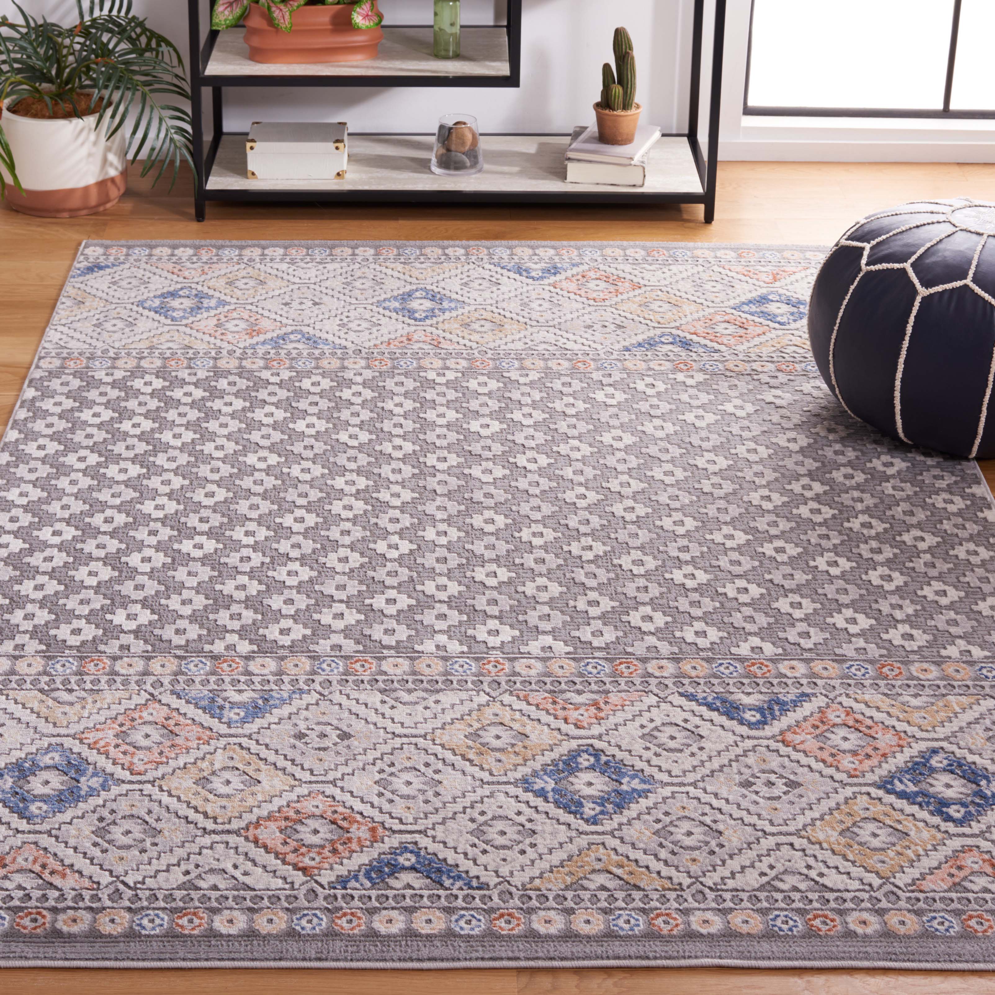 Safavieh Eternal 202 Rug, ETL202 - Grey / Blue Rust