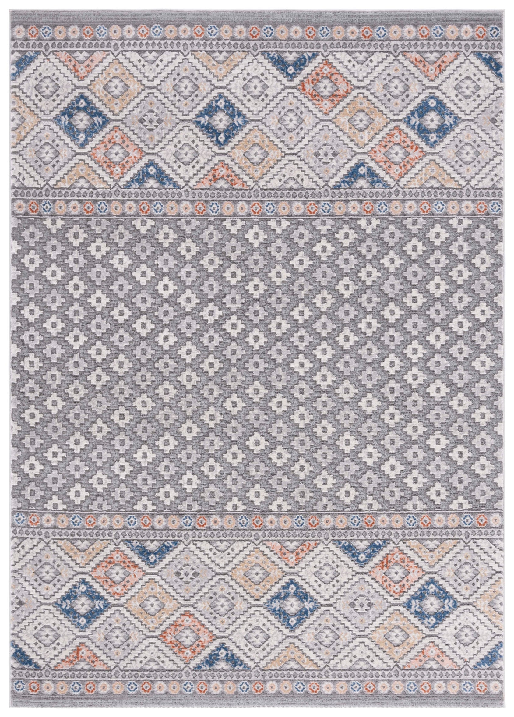 Safavieh Eternal 202 Rug, ETL202 - Grey / Blue Rust