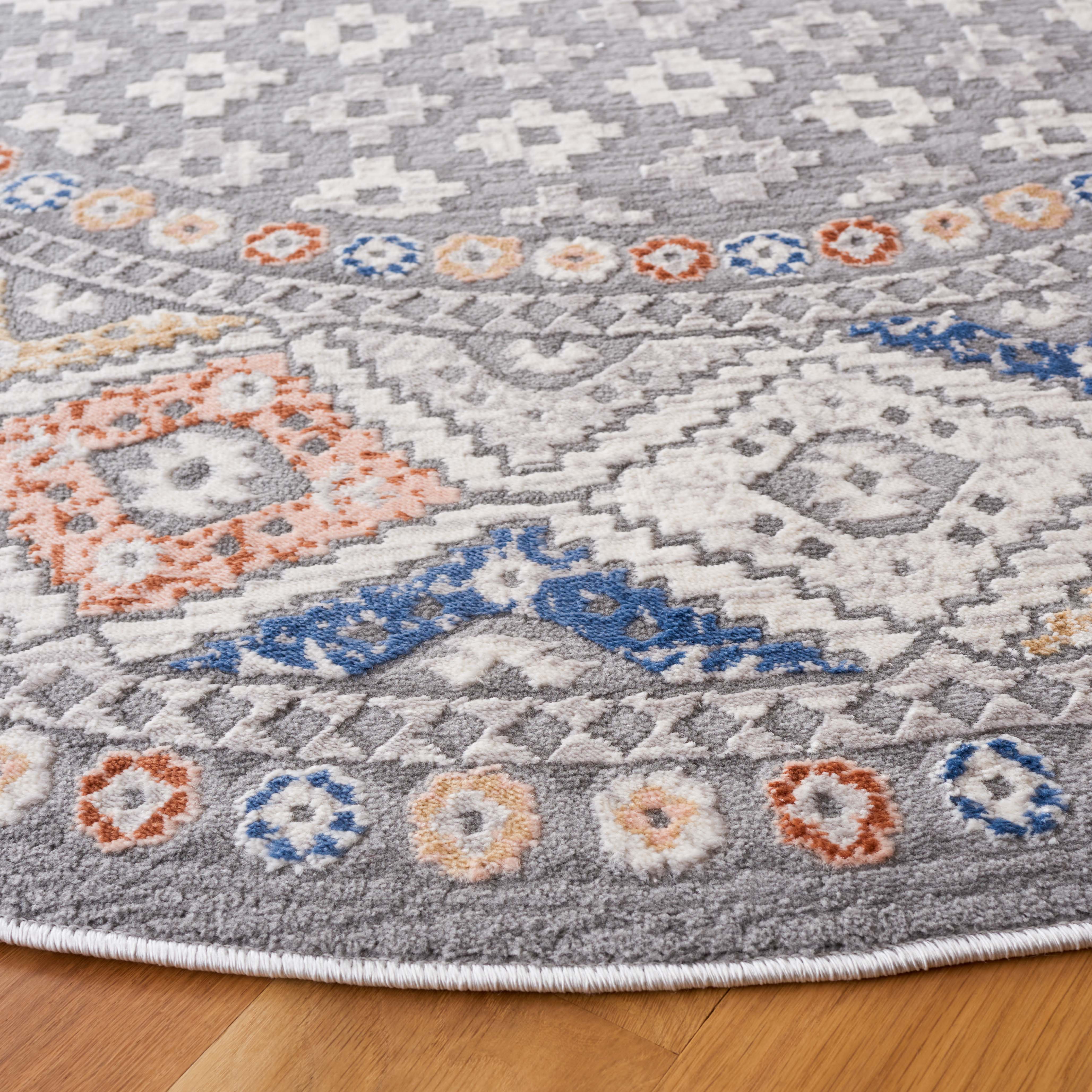 Safavieh Eternal 202 Rug, ETL202 - Grey / Blue Rust