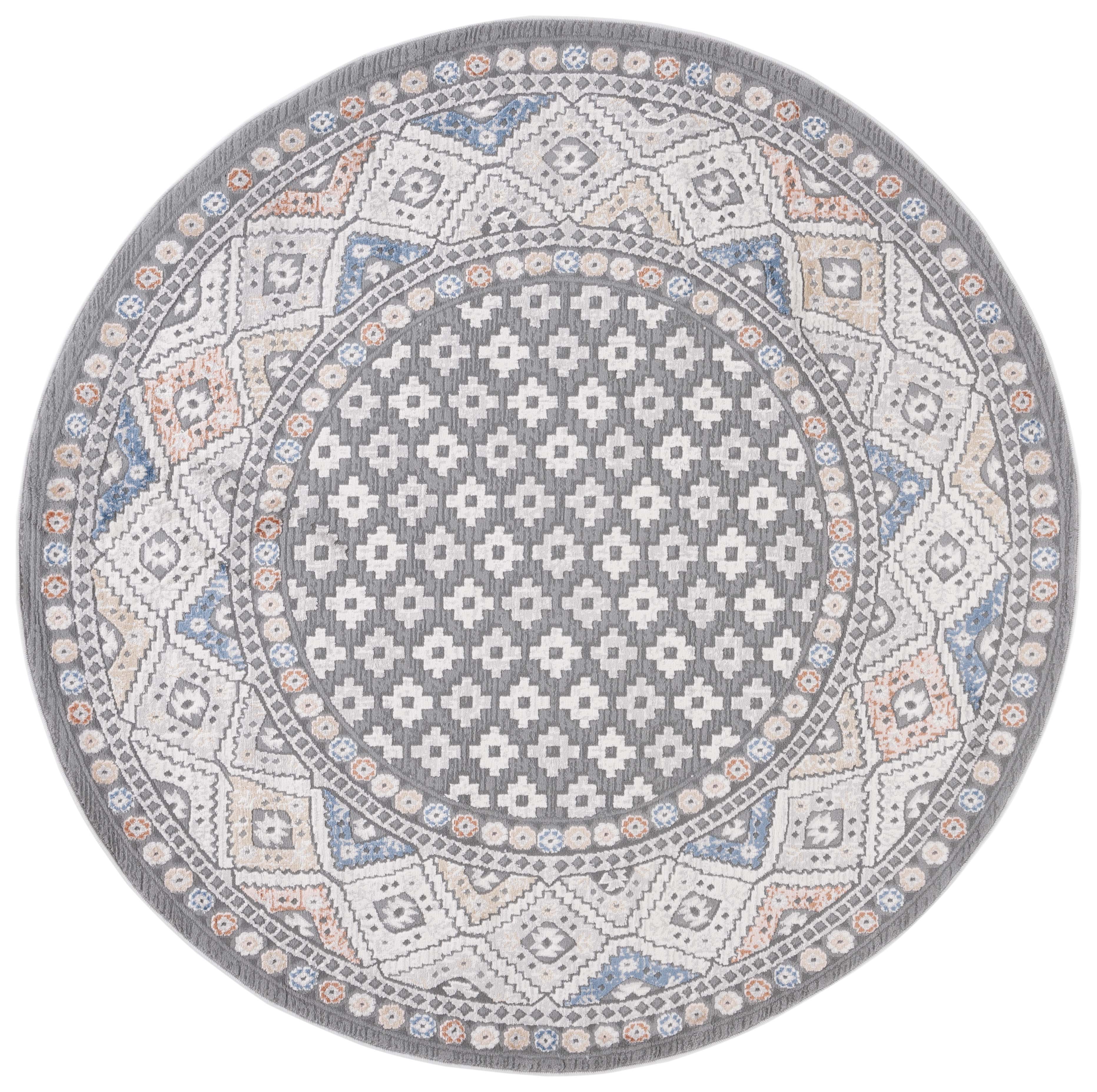 Safavieh Eternal 202 Rug, ETL202 - Grey / Blue Rust
