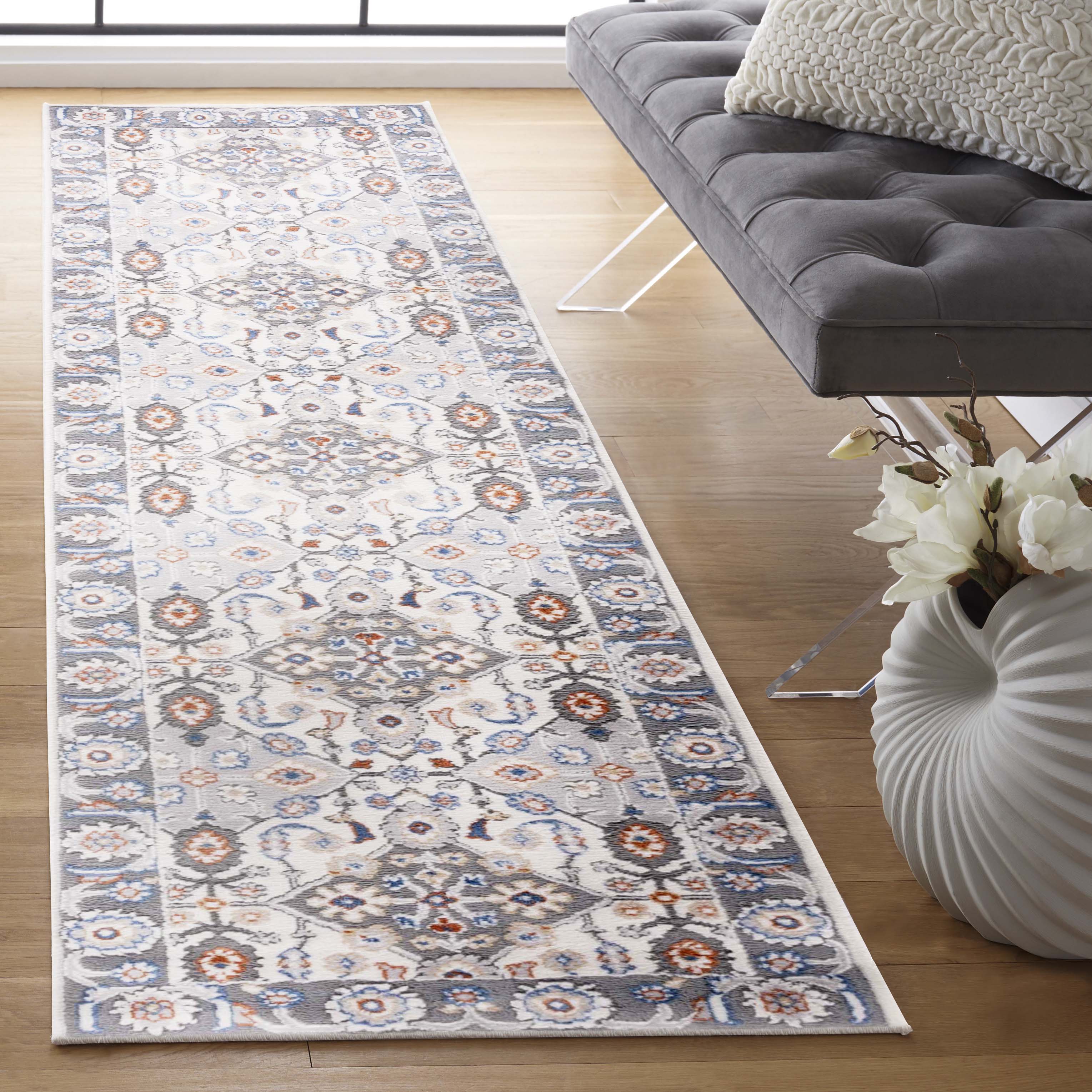 Safavieh Eternal 210 Rug, ETL210 - Grey / Blue Rust