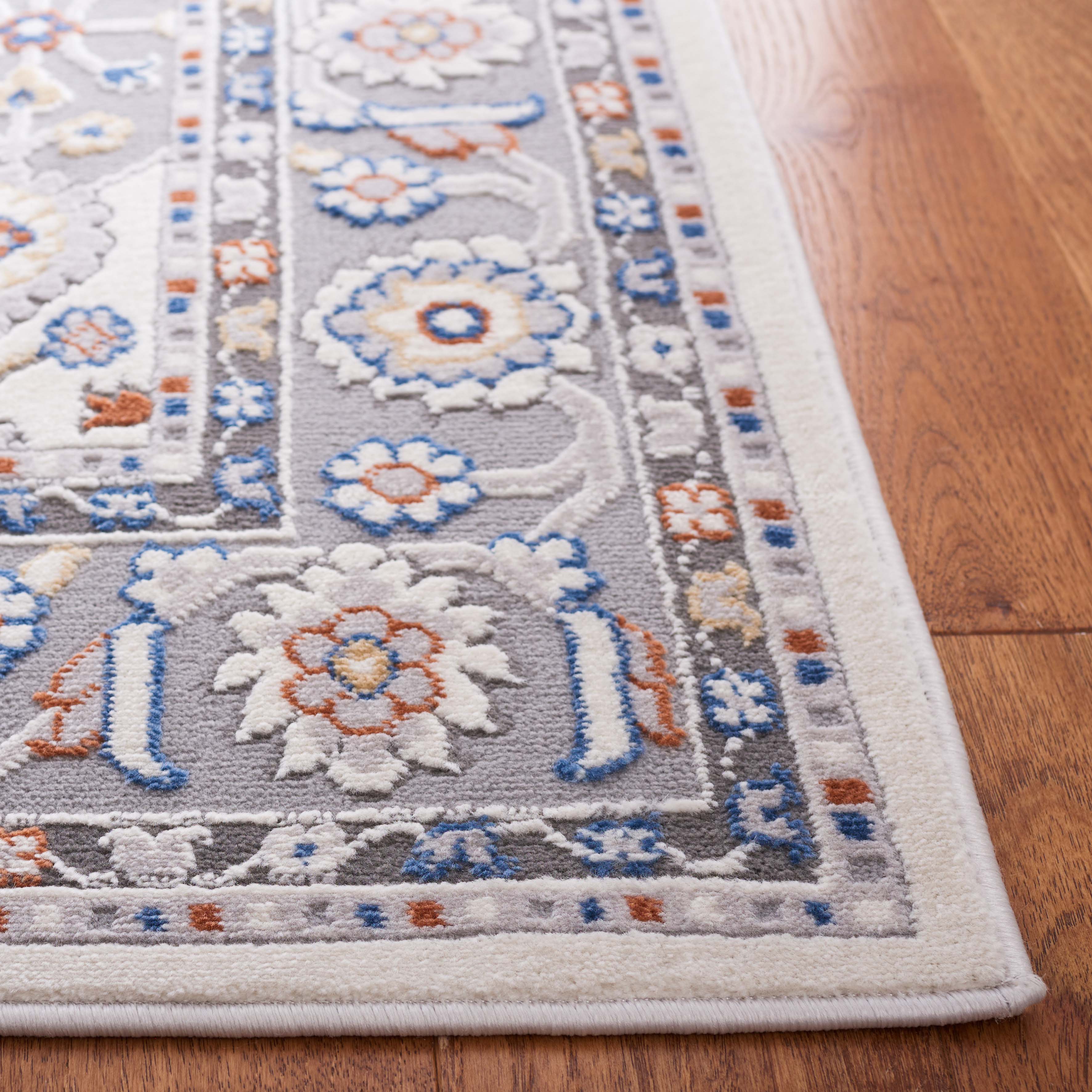 Safavieh Eternal 210 Rug, ETL210 - Grey / Blue Rust