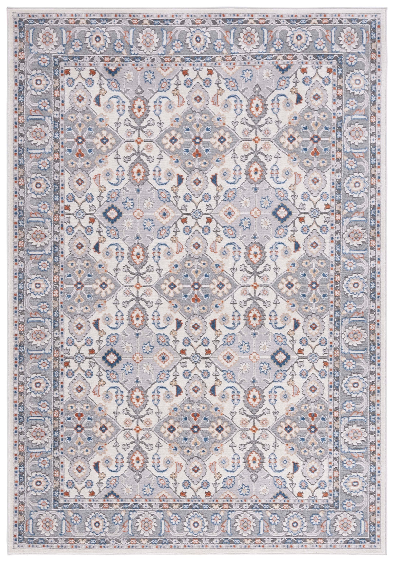 Safavieh Eternal 210 Rug, ETL210 - Grey / Blue Rust