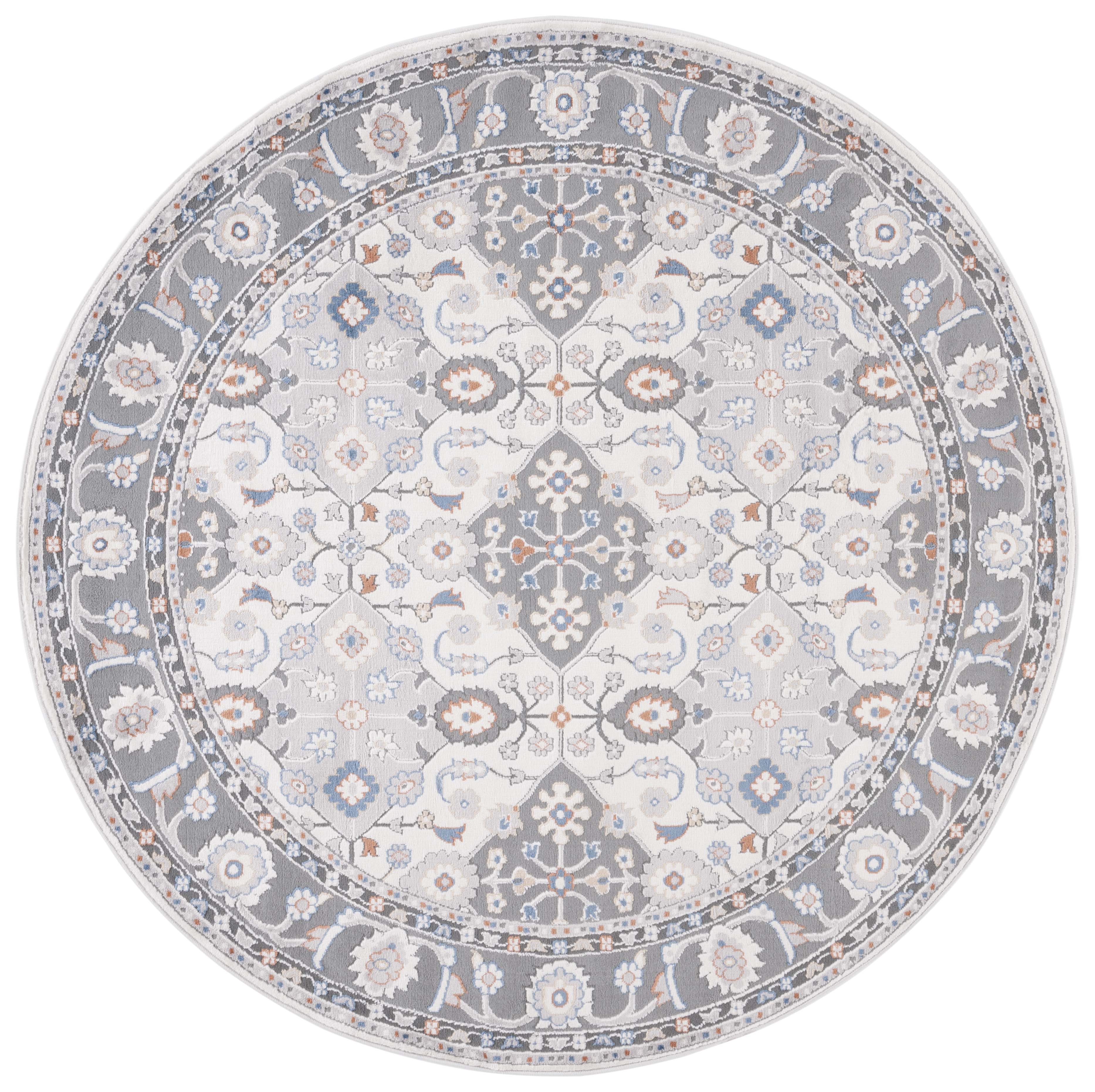 Safavieh Eternal 210 Rug, ETL210 - Grey / Blue Rust