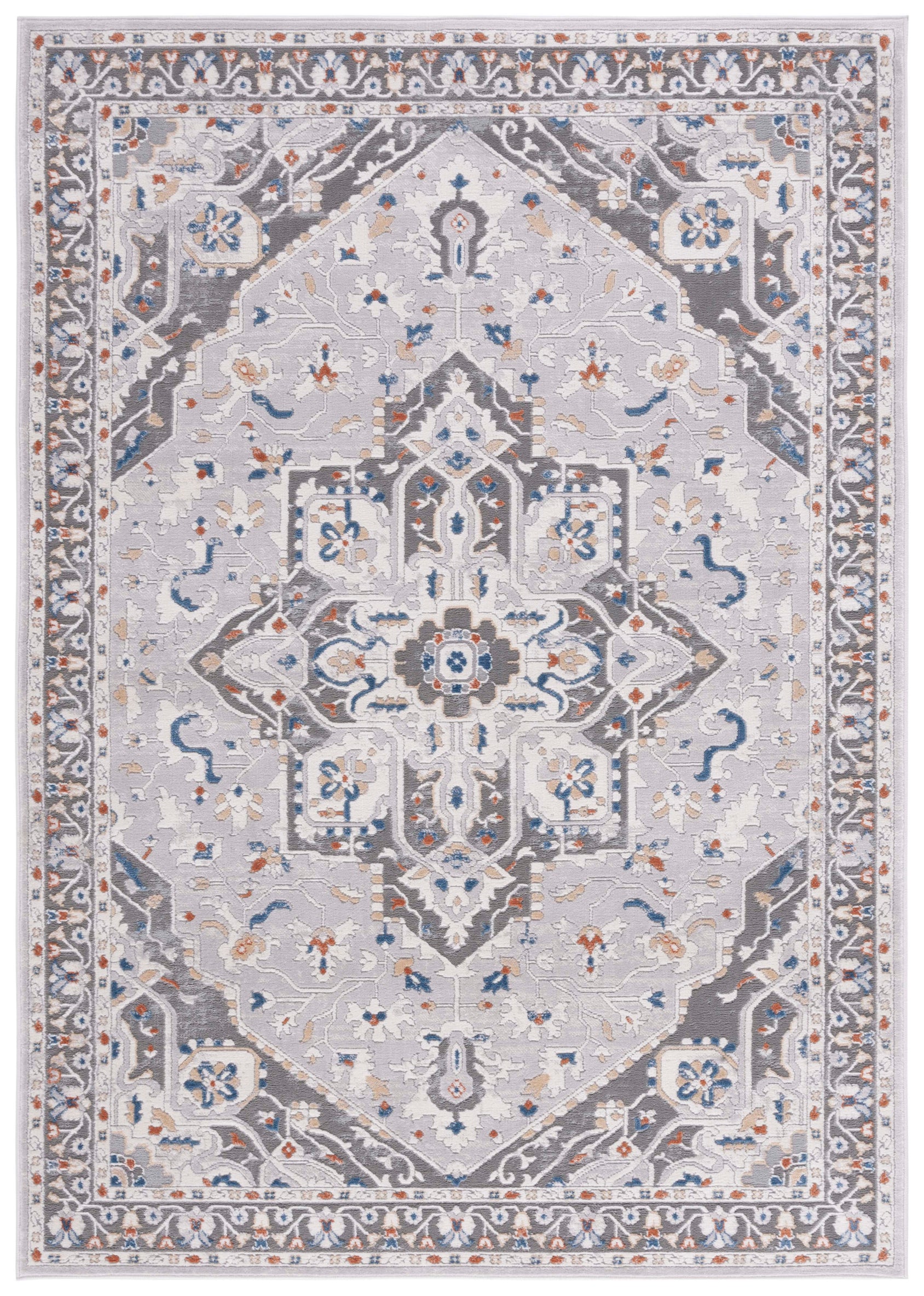 Safavieh Eternal 216 Rug, ETL216 - Grey / Blue Rust