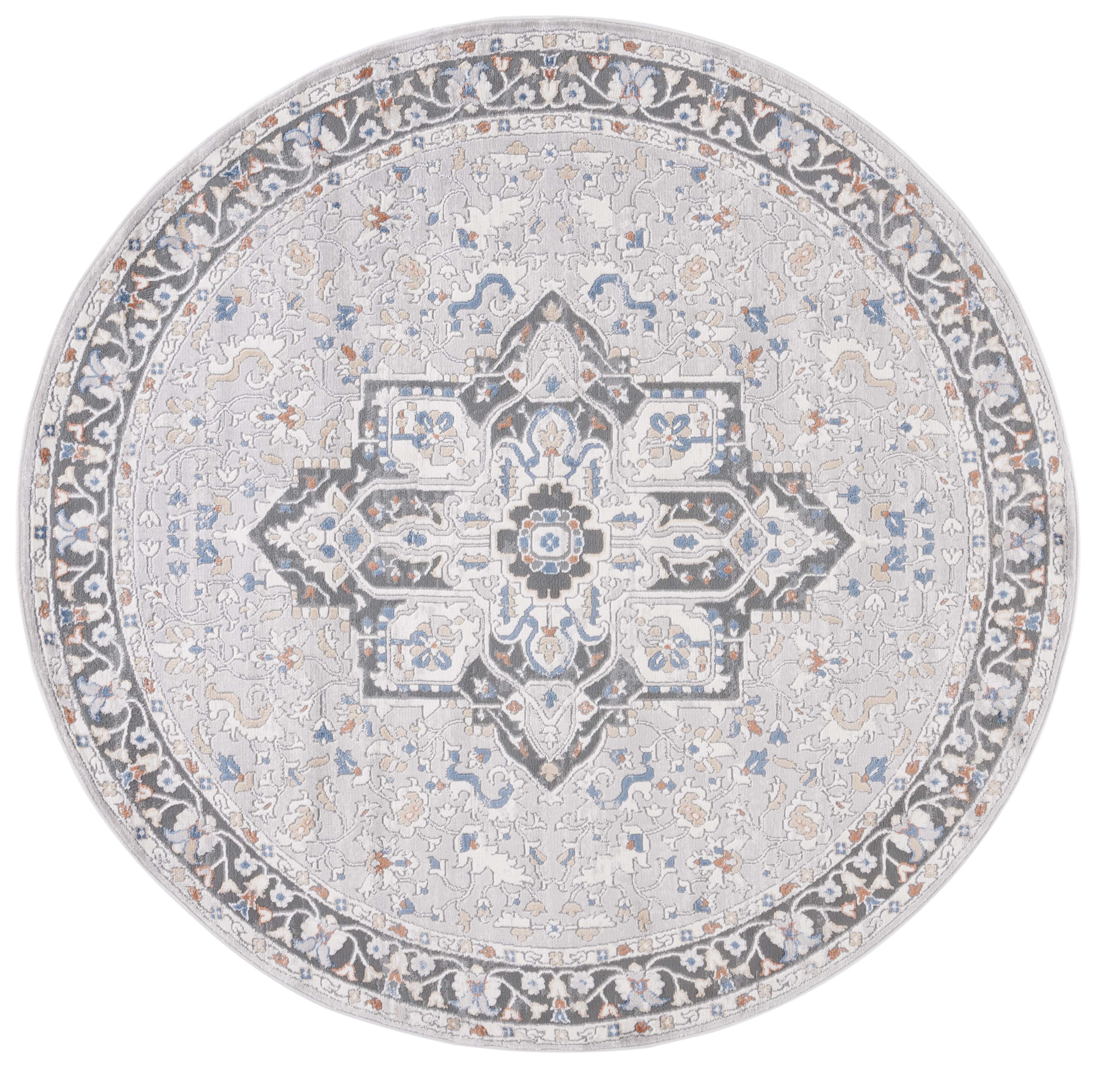 Safavieh Eternal 216 Rug, ETL216 - Grey / Blue Rust