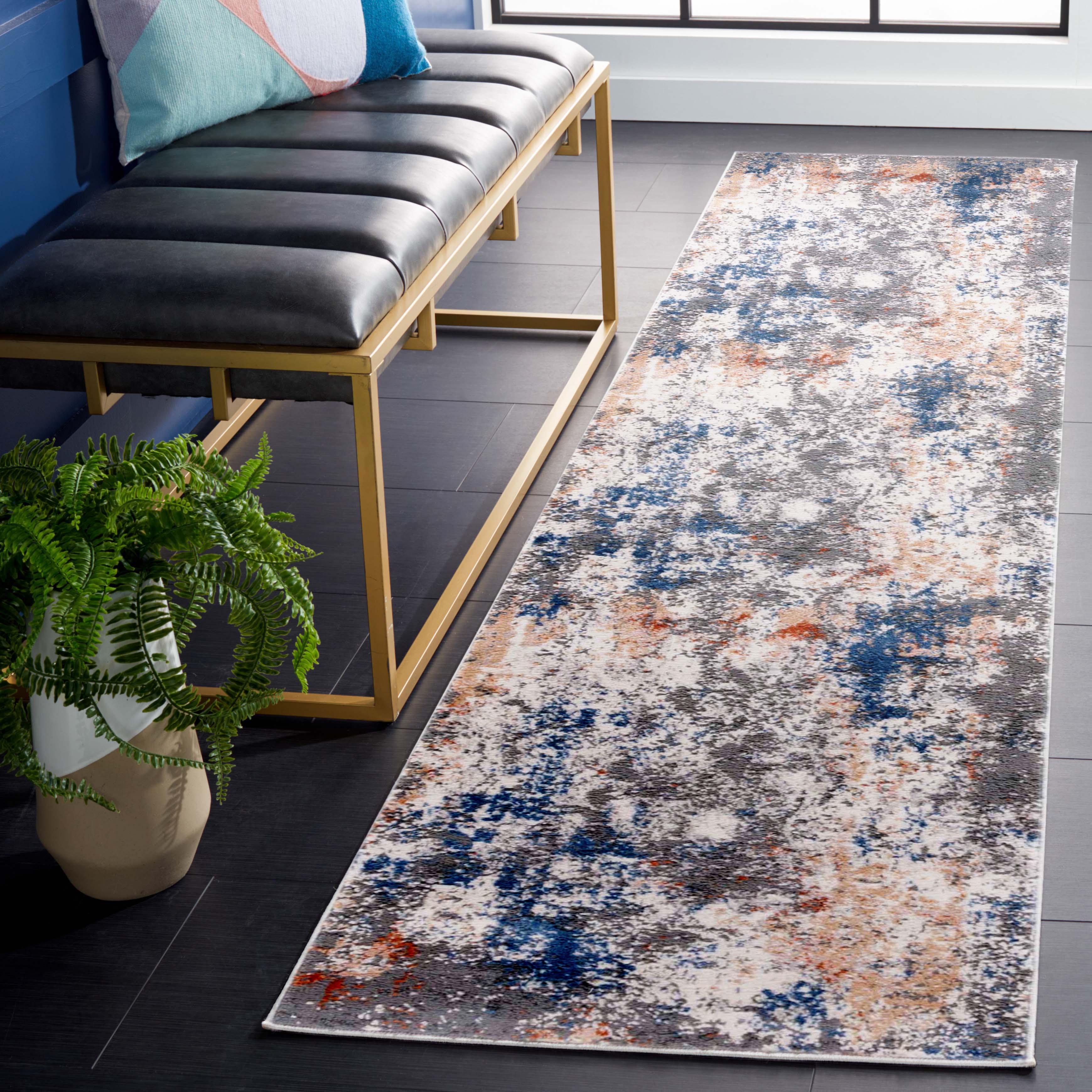 Safavieh Eternal 228 Rug, ETL228 - Grey / Blue Gold