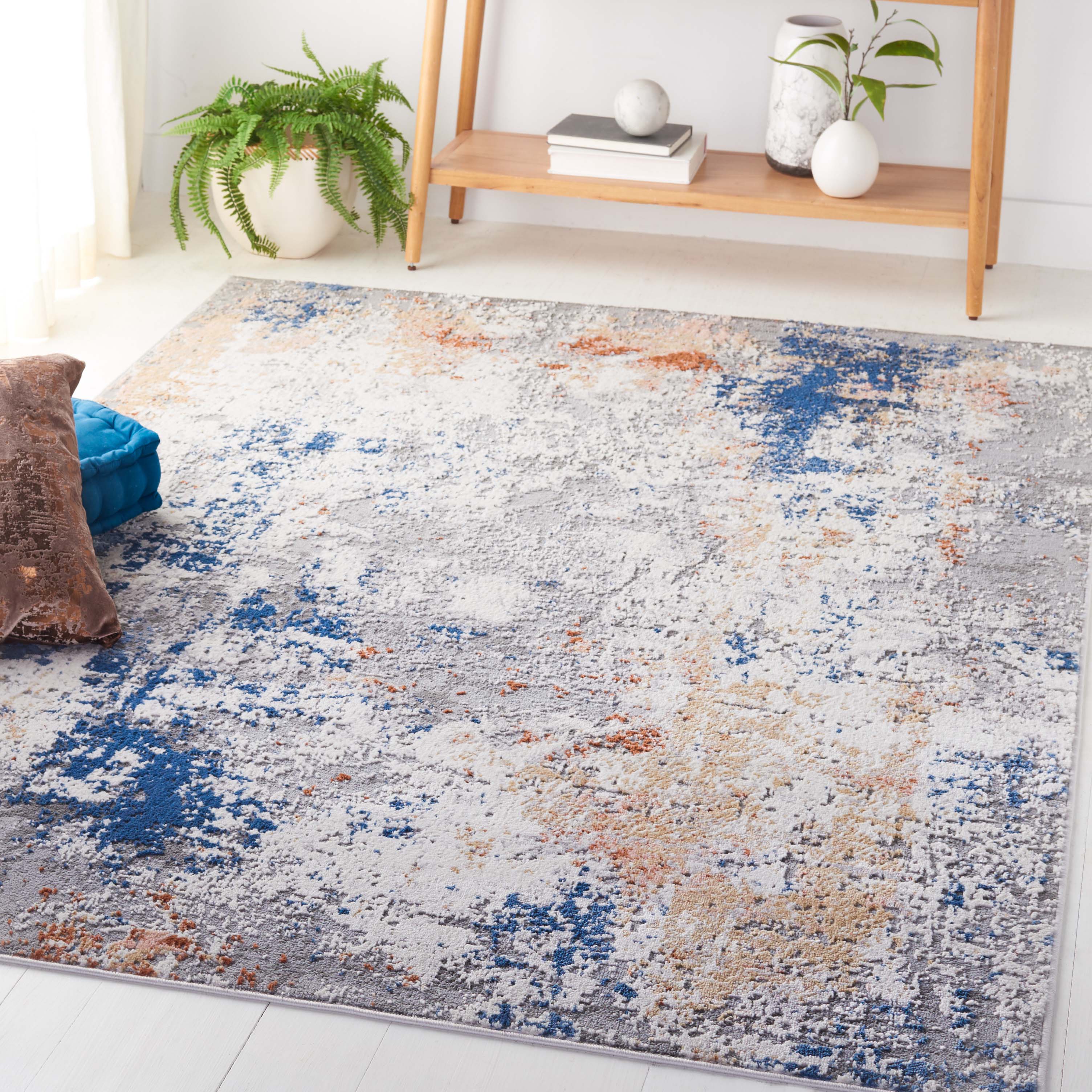 Safavieh Eternal 228 Rug, ETL228 - Grey / Blue Gold
