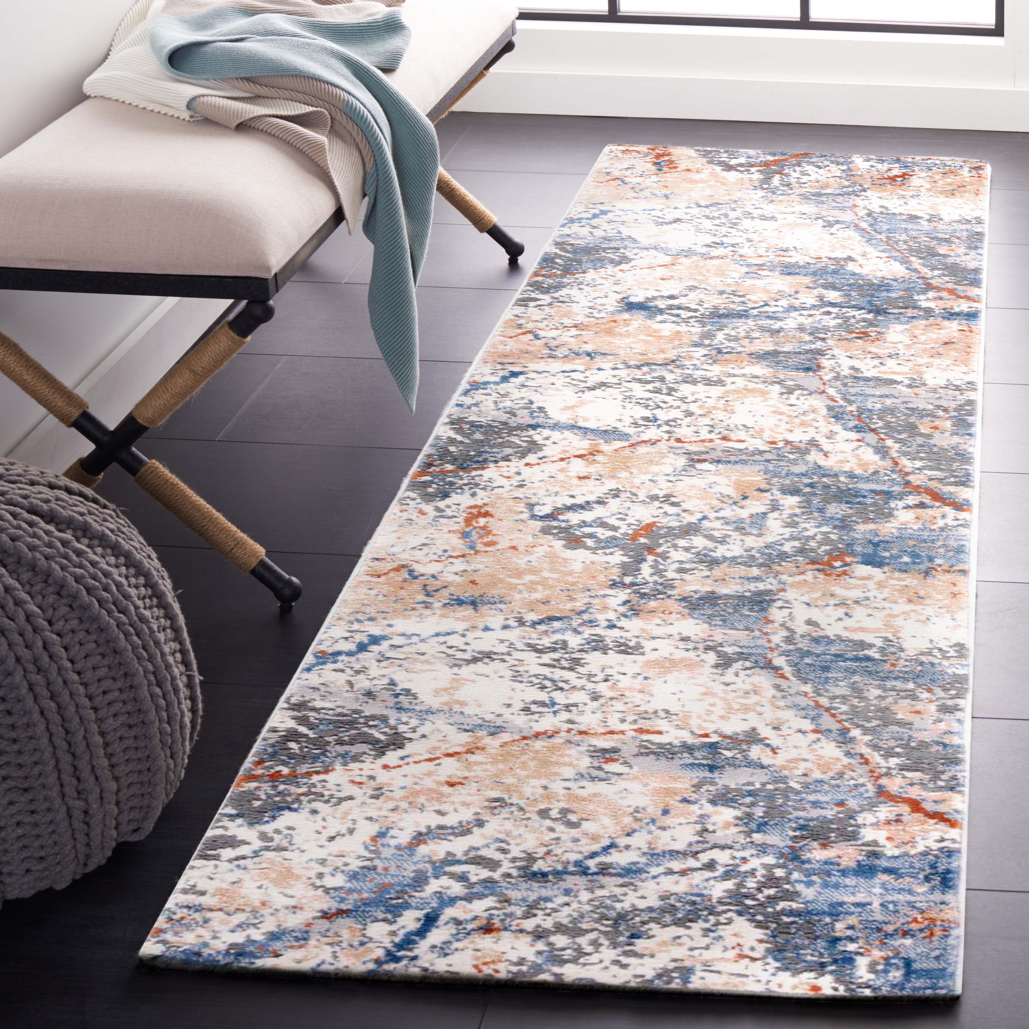 Safavieh Eternal 230 Rug, ETL230 - Grey / Blue Gold