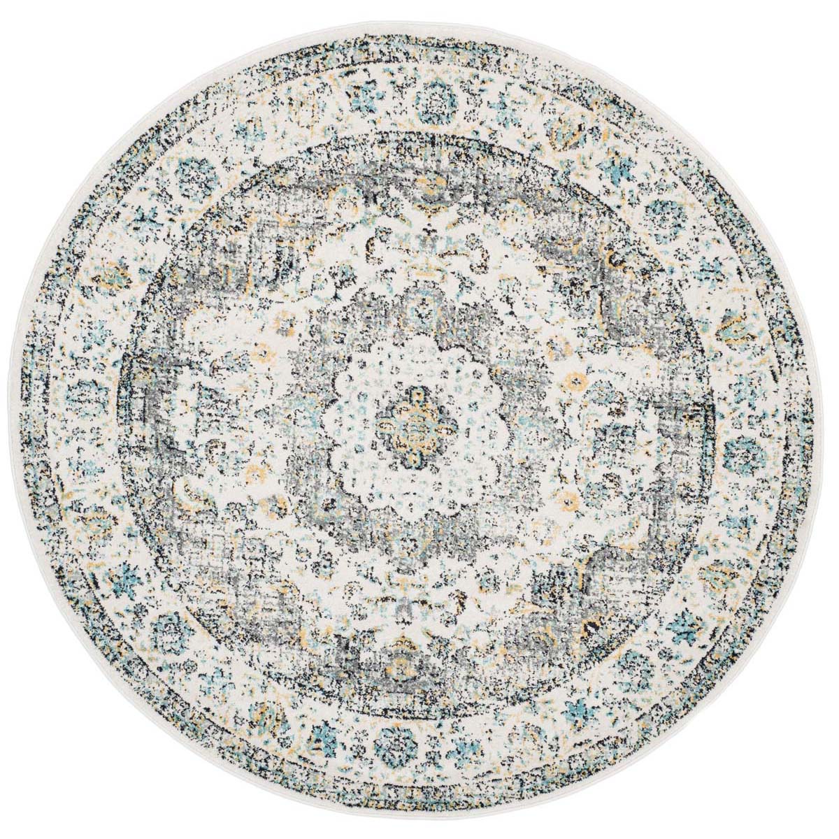 Safavieh Evoke 220 Rug, Grey, EVK220 - Grey / Gold