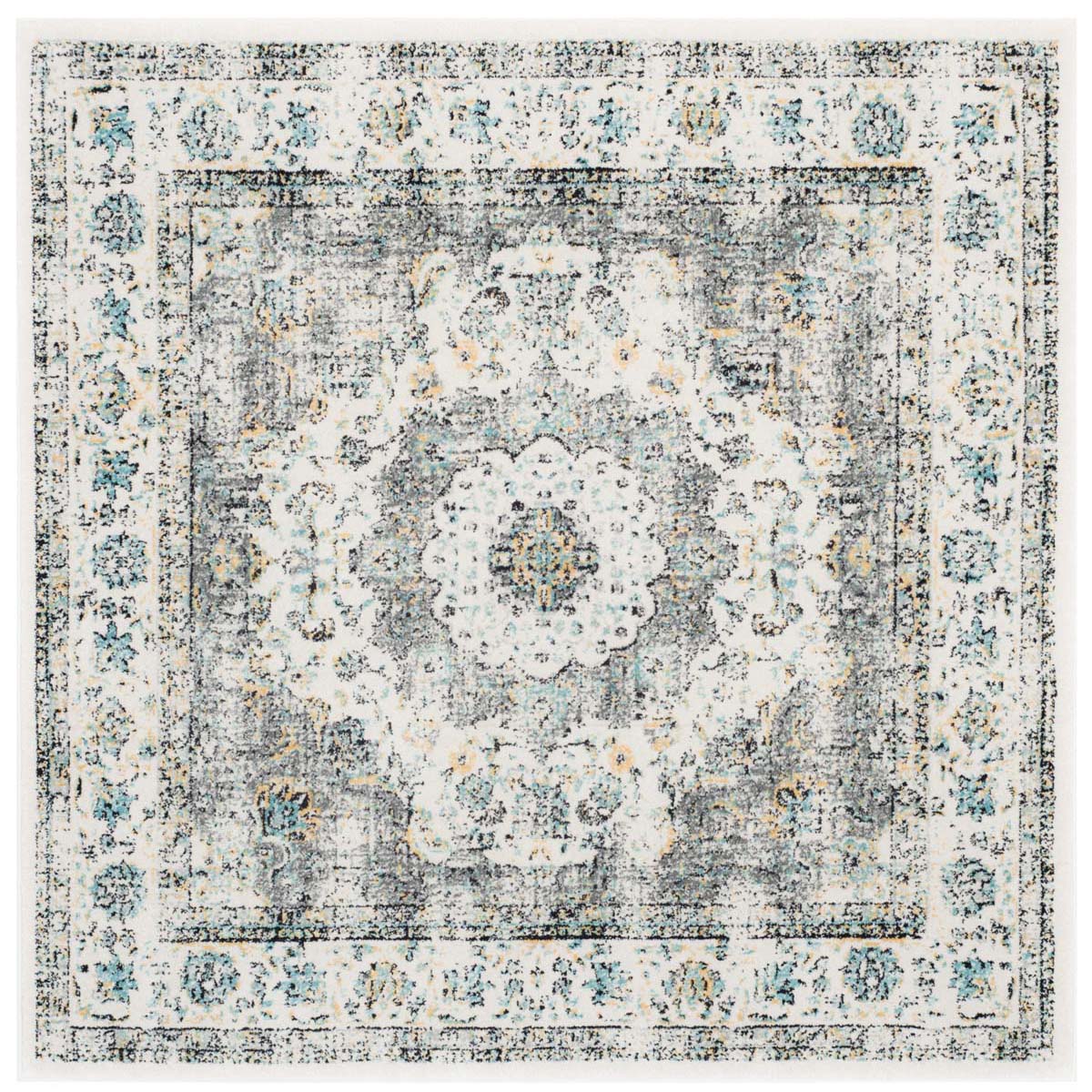 Safavieh Evoke 220 Rug, Grey, EVK220 - Grey / Gold
