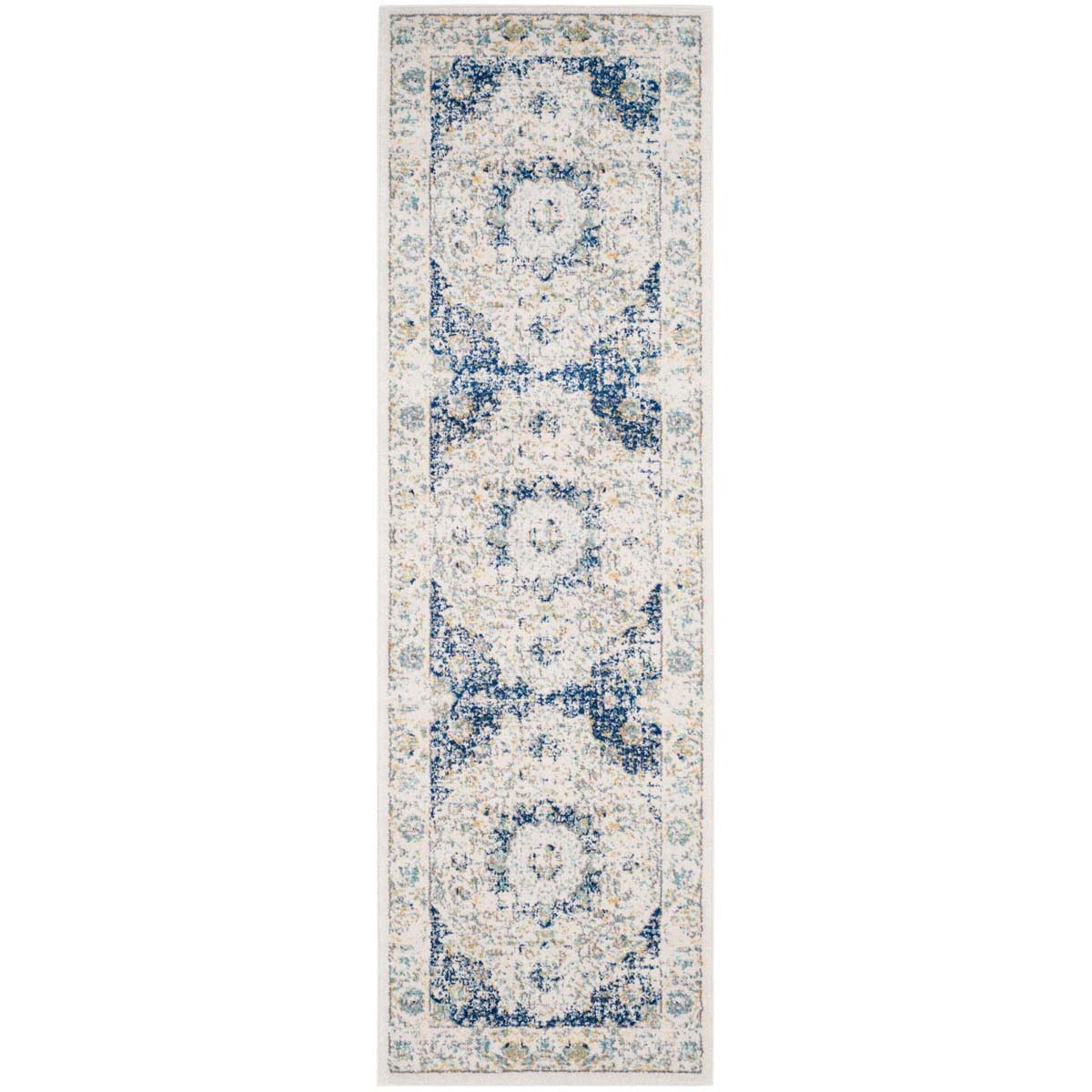 Safavieh Evoke 220 Rug, Blue, EVK220 - Ivory / Blue