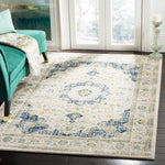 Safavieh Evoke 220 Rug, Blue, EVK220 - Ivory / Blue