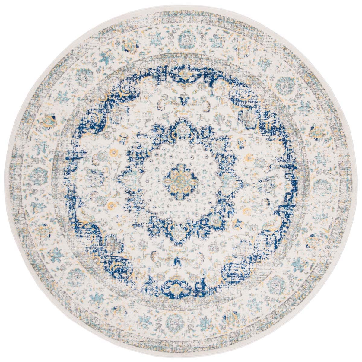 Safavieh Evoke 220 Rug, Blue, EVK220 - Ivory / Blue