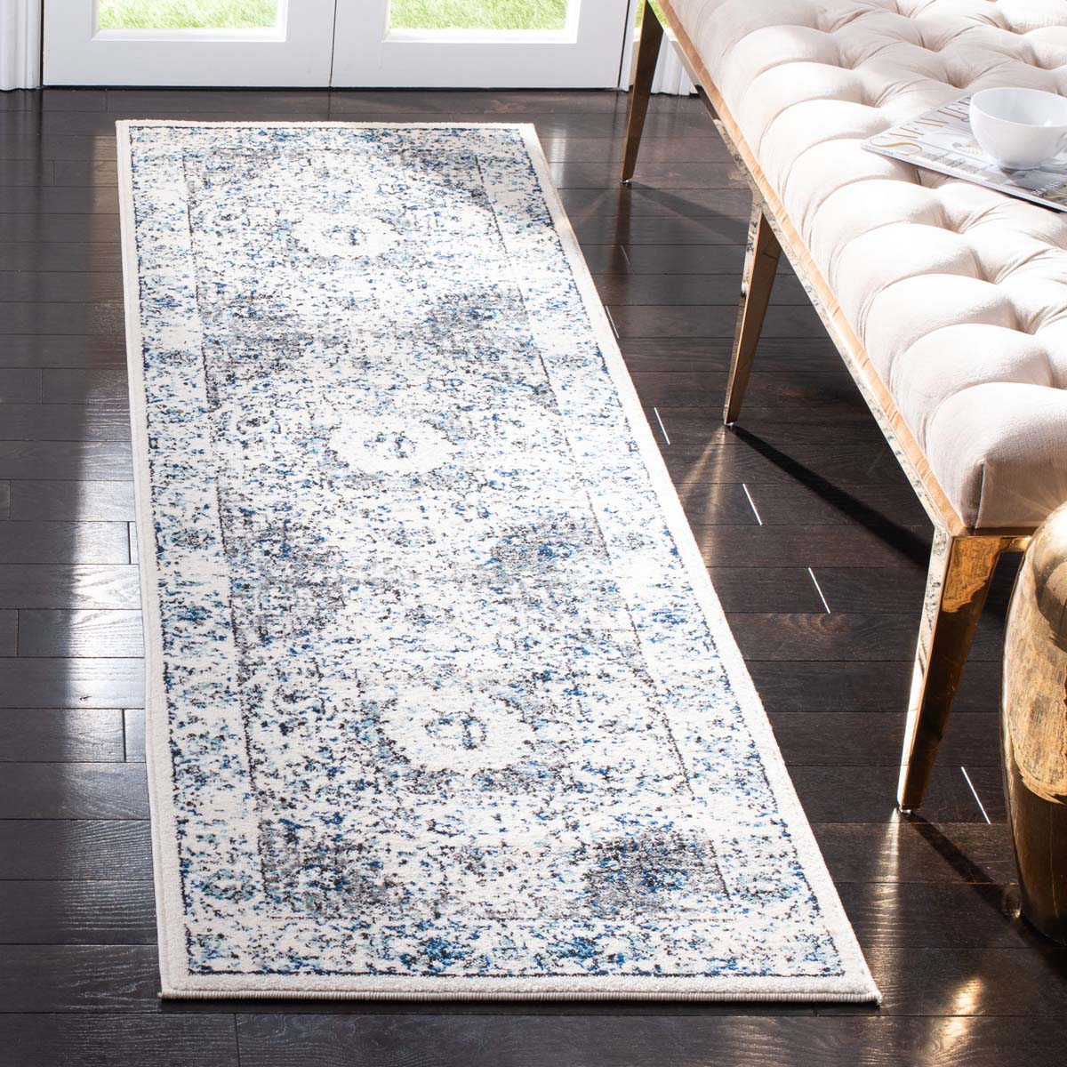 Safavieh Evoke 220 Rug, Grey, EVK220 - Ivory / Grey