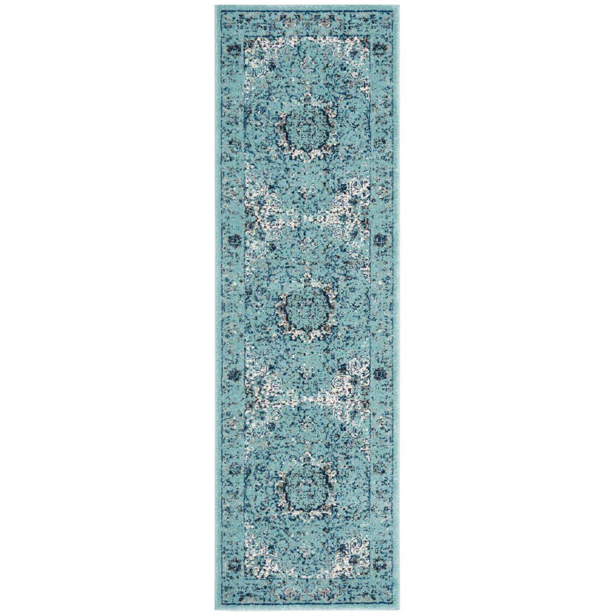 Safavieh Evoke 220 Rug, Blue, EVK220 - Light Blue / Light Blue