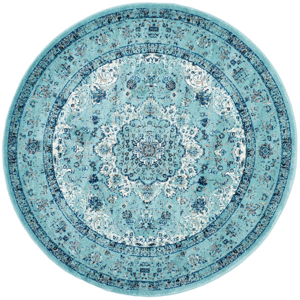 Safavieh Evoke 220 Rug, Blue, EVK220 - Light Blue / Light Blue
