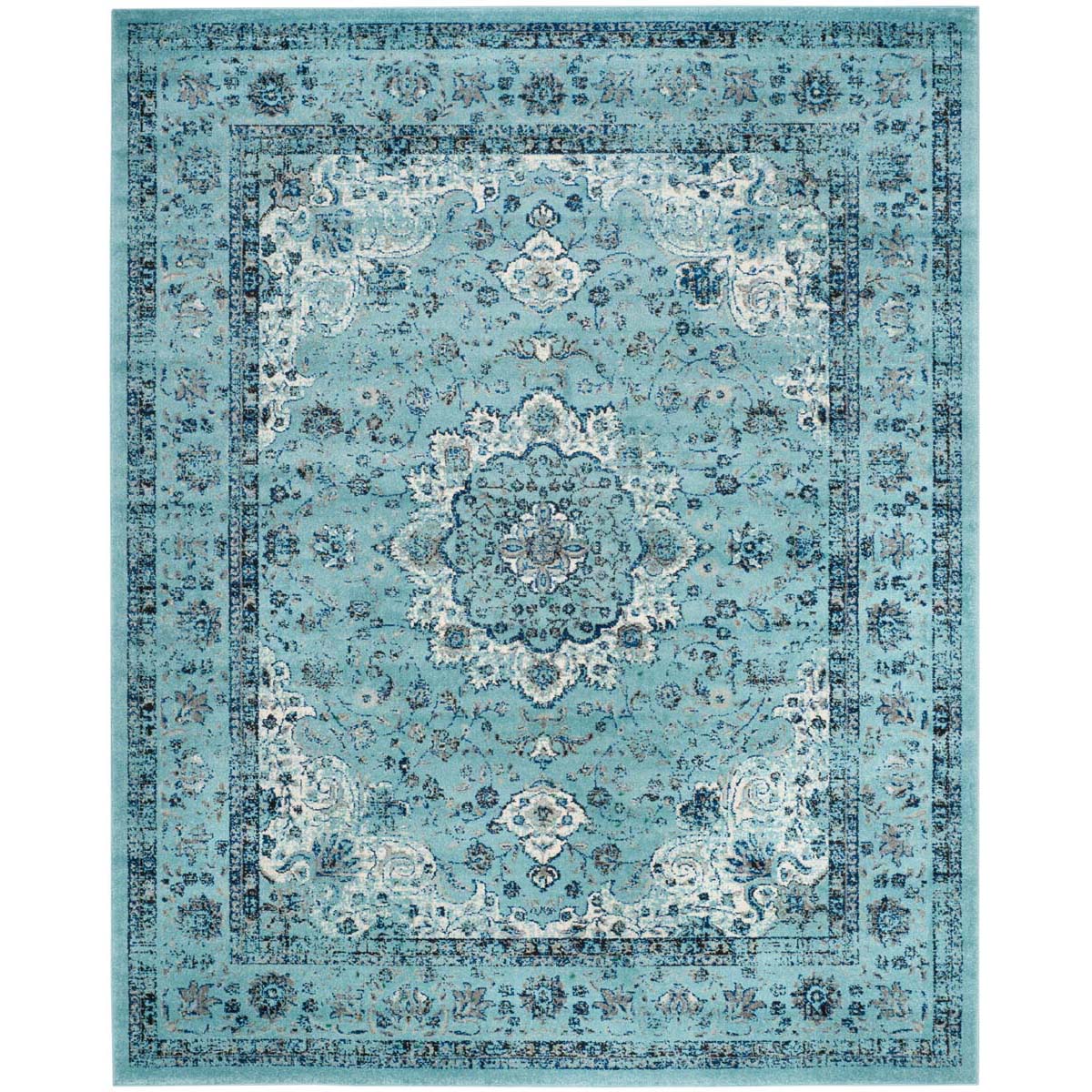 Safavieh Evoke 220 Rug, Blue, EVK220 - Light Blue / Light Blue