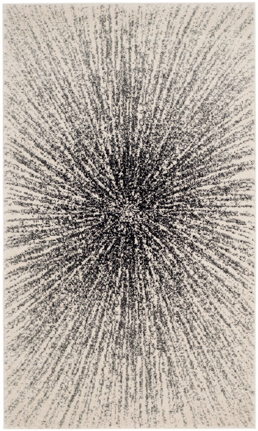 Safavieh Evoke 228 Rug, White, EVK228 - Black / Ivory