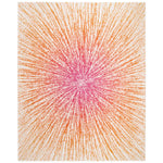 Safavieh Evoke 228 Rug, White, EVK228 - Fuchsia / Cream