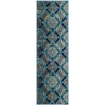 Safavieh Evoke 230 Rug, EVK230 - ROYAL / LIGHT BLUE