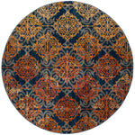 Safavieh Evoke 230 Rug, EVK230 - BLUE / ORANGE