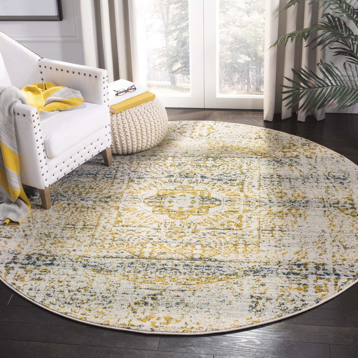 Safavieh Evoke 232 Rug, EVK232 - Ivory / Blue