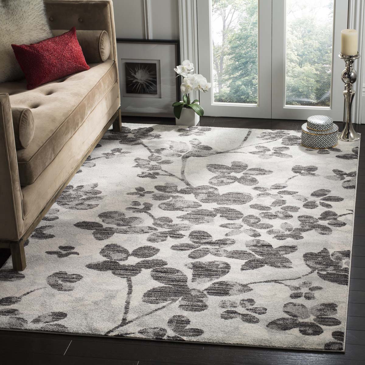 Safavieh Evoke 236 Rug, EVK236 - Grey / Black