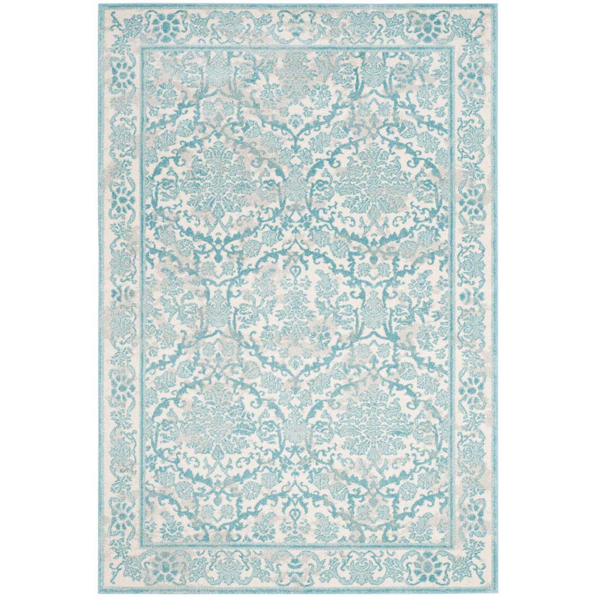 Safavieh Evoke 242 Rug, EVK242 - Ivory / Light Blue