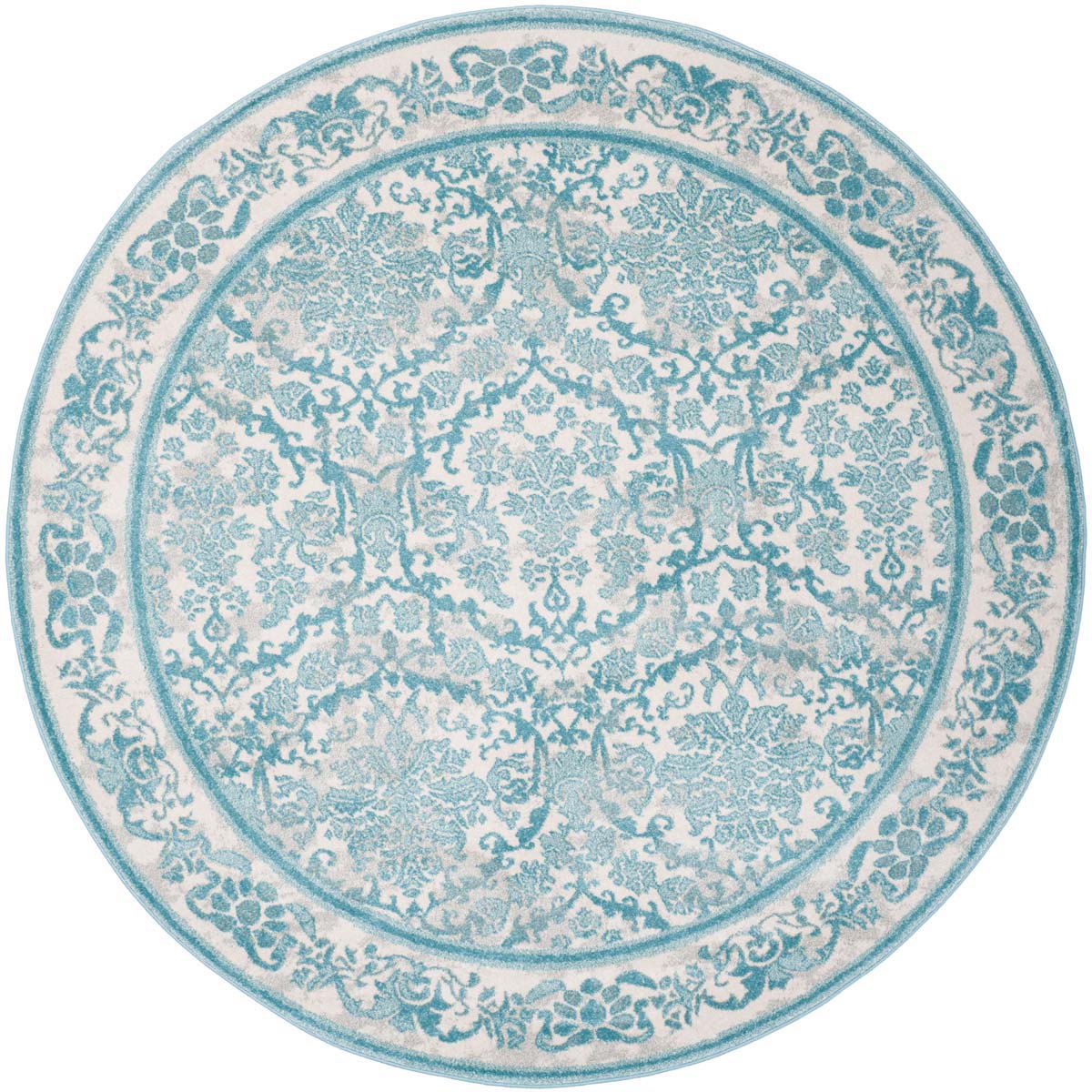 Safavieh Evoke 242 Rug, EVK242 - Ivory / Light Blue