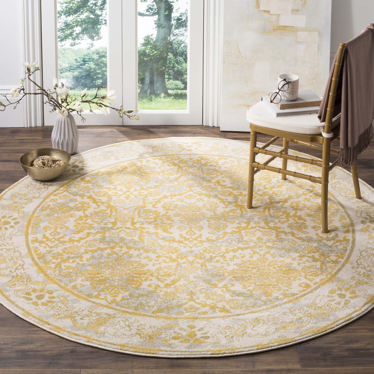 Safavieh Evoke 242 Rug, EVK242 - Ivory / Gold