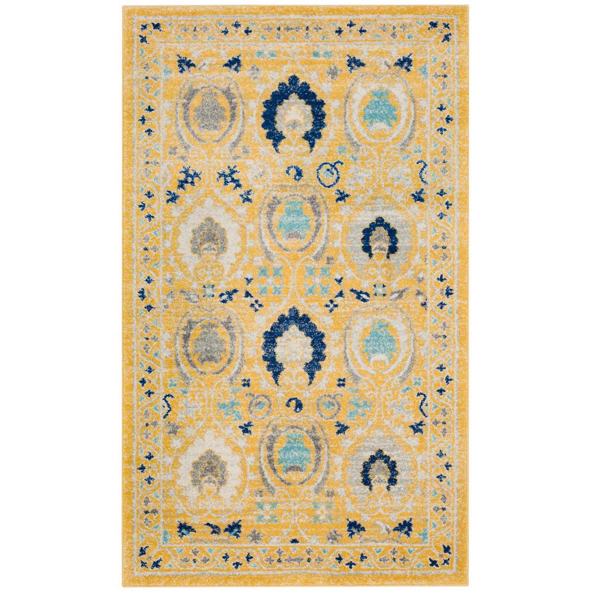 Safavieh Evoke 251 Rug, EVK251 - Gold / Ivory