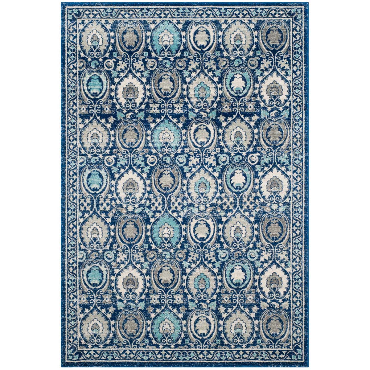 Safavieh Evoke 251 Rug, EVK251 - Blue / Ivory