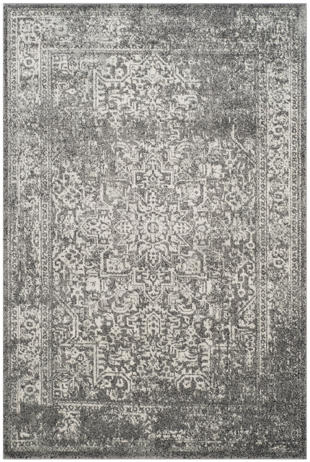 Safavieh Evoke 256 Rug, Grey, EVK256 - Grey / Ivory