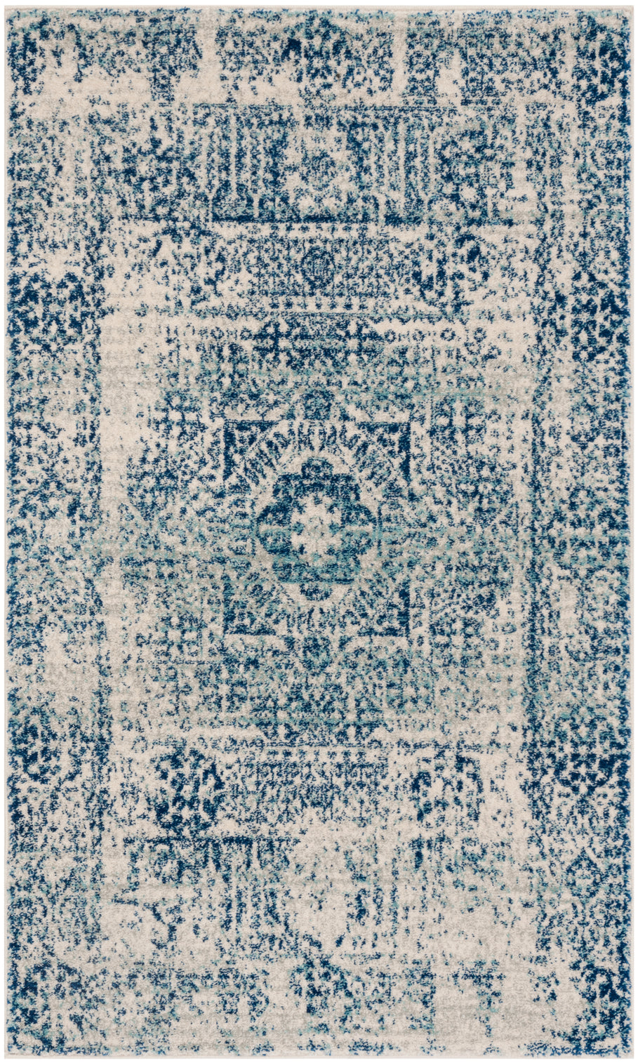 Safavieh Evoke 260 Rug, EVK260 - Ivory / Blue