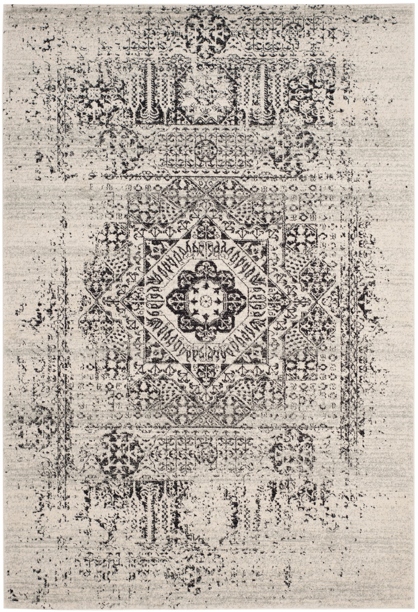 Safavieh Evoke 260 Rug, EVK260 - Ivory / Black