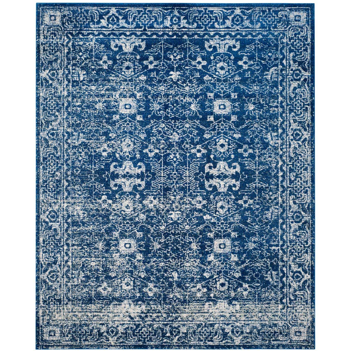 Safavieh Evoke 270 Rug, Blue, EVK270 - Navy / Ivory