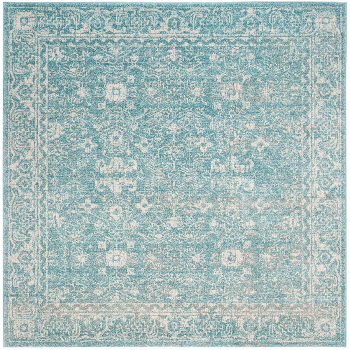Safavieh Evoke 270 Rug, Blue, EVK270 - Light Blue / Ivory