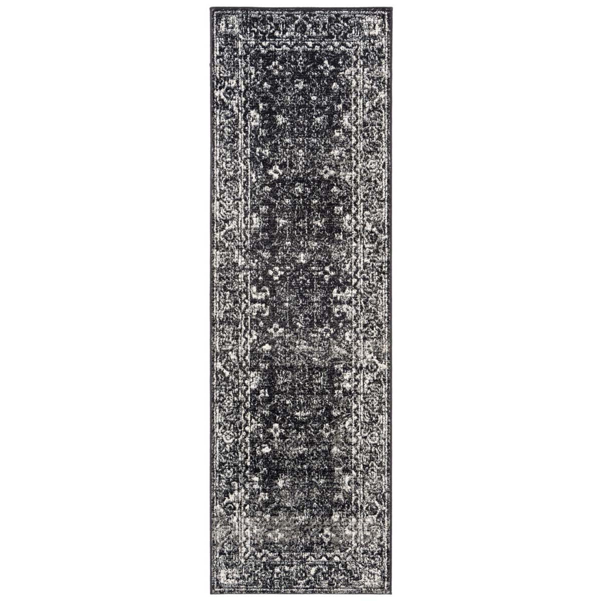 Safavieh Evoke 270 Rug, White, EVK270 - Charcoal / Ivory
