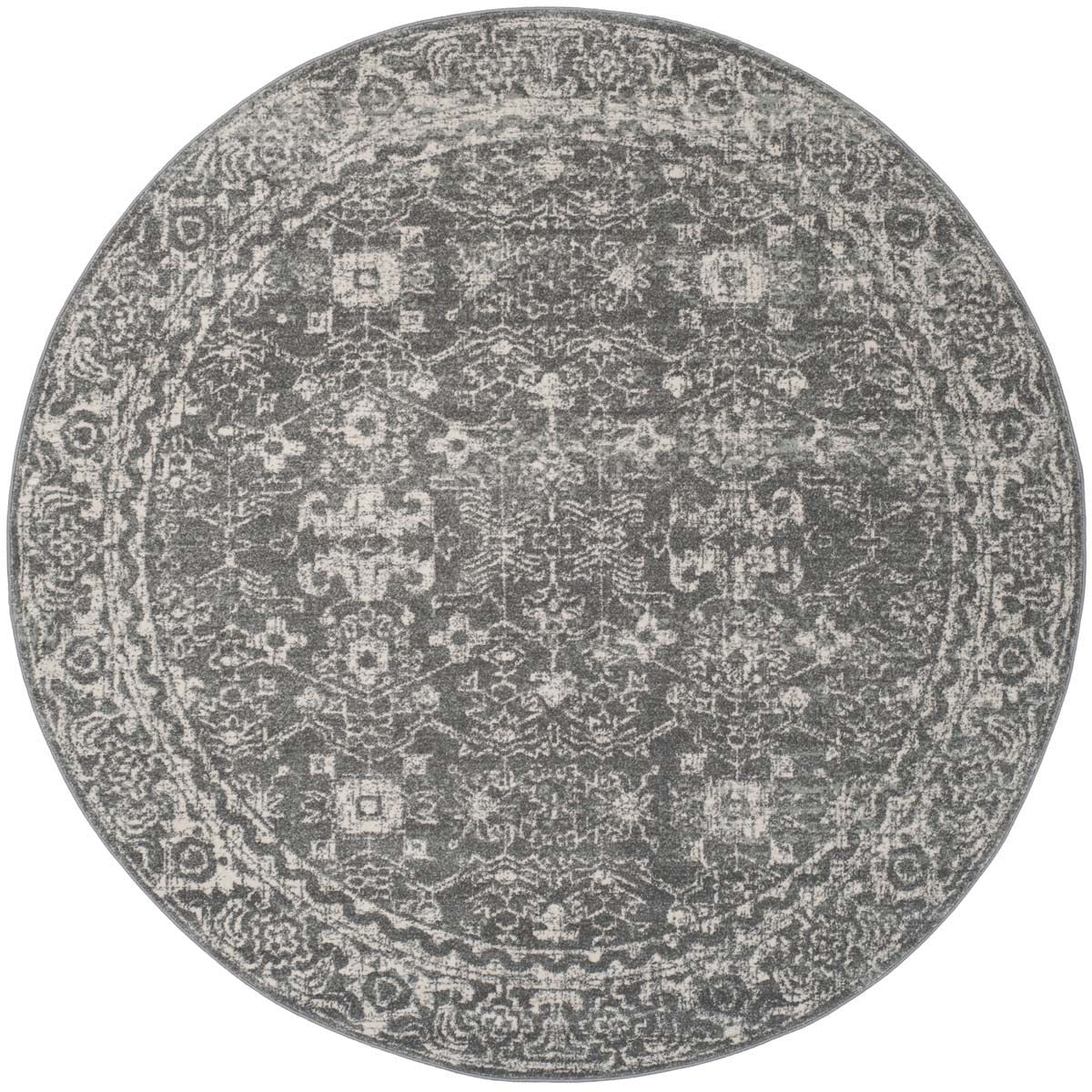 Safavieh Evoke 270 Rug, White, EVK270 - Grey / Ivory
