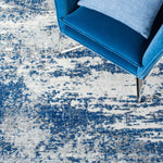 Safavieh Evoke 272 Rug, Blue, EVK272 - Dark Blue / Grey
