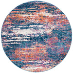 Safavieh Evoke 272 Rug, Blue, EVK272 - Navy / Orange