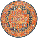 Safavieh Evoke 275 Rug, Blue, EVK275 - Blue / Orange