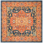 Safavieh Evoke 275 Rug, Blue, EVK275 - Blue / Orange