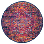 Safavieh Evoke 275 Rug, Blue, EVK275 - Blue / Fuchsia