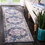 Safavieh Evoke 275 Rug, Blue, EVK275 - Navy / Grey