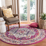Safavieh Evoke 275 Rug, Fuchsia, EVK275 - Fuchsia / Ivory
