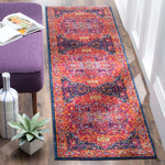 Safavieh Evoke 275 Rug, Fuchsia, EVK275 - Fuchsia / Orange