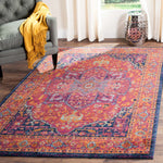 Safavieh Evoke 275 Rug, Fuchsia, EVK275 - Fuchsia / Orange