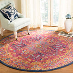 Safavieh Evoke 275 Rug, Fuchsia, EVK275 - Fuchsia / Orange